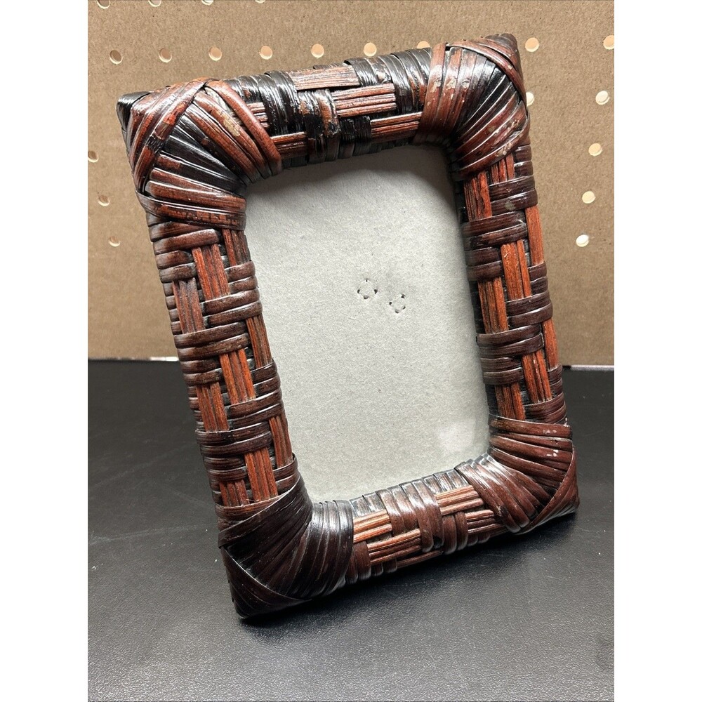 Hand Woven Wicker Photo Frame 6.5" x 8.5"